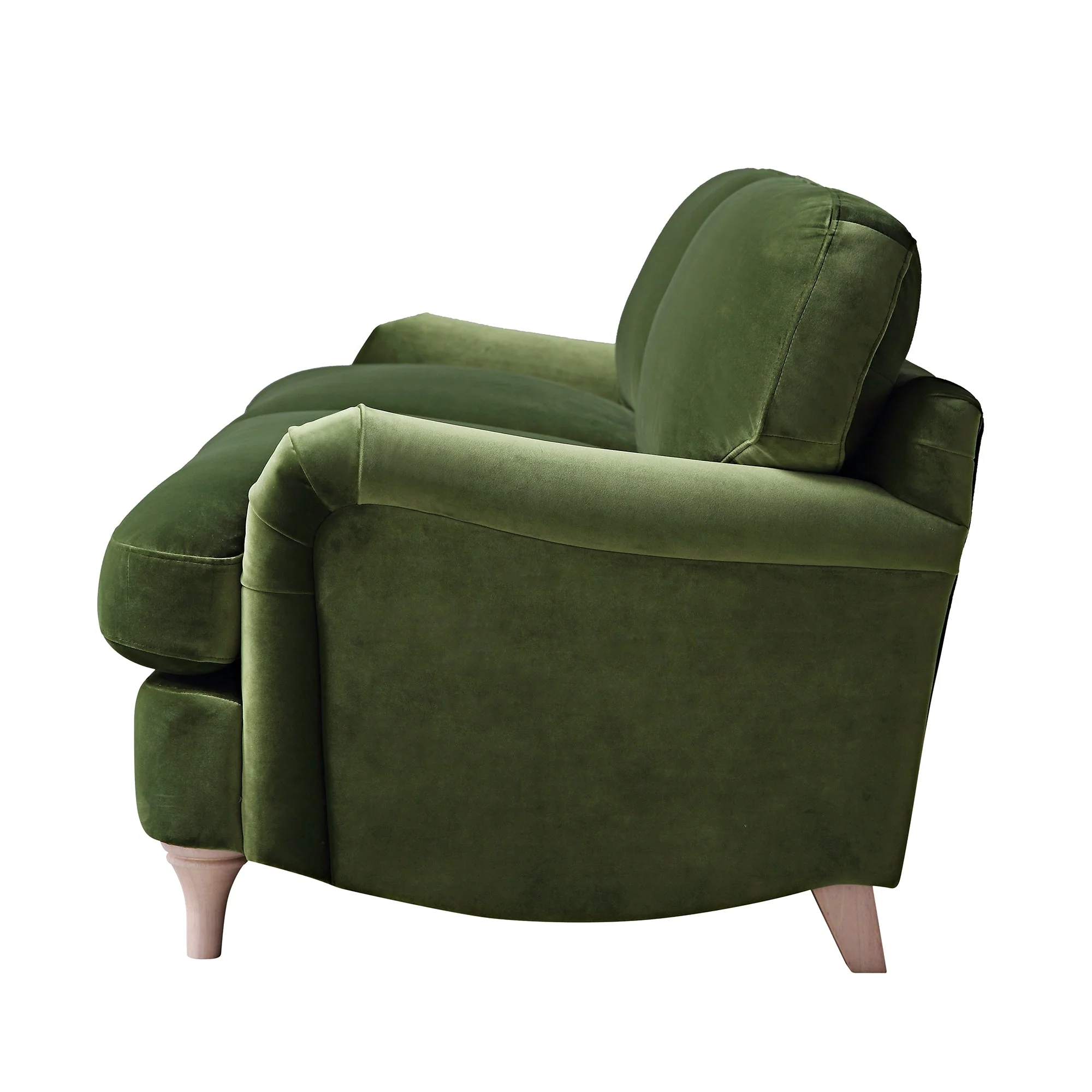 Fern Green Velvet Sofa, 3-Seater