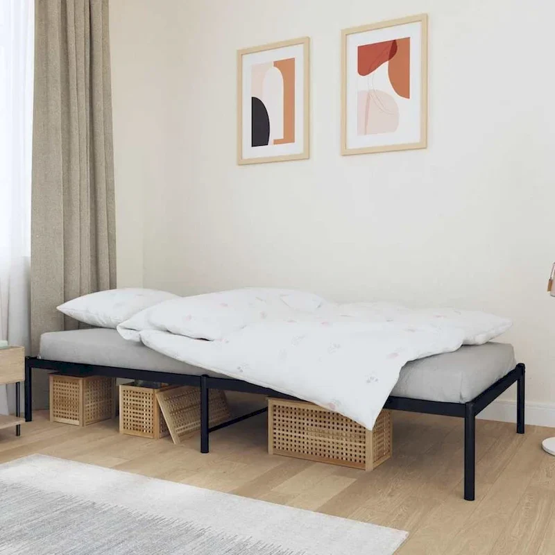 vidaXL Metal Bed Frame, No Mattress