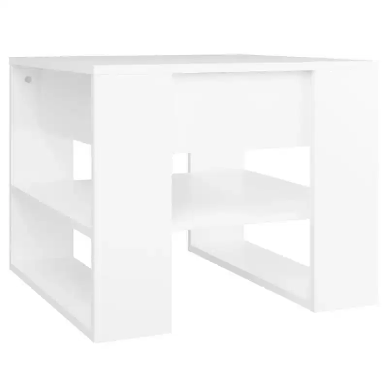 vidaXL Coffee Table White Engineered Wood Medium Coffee Table Square