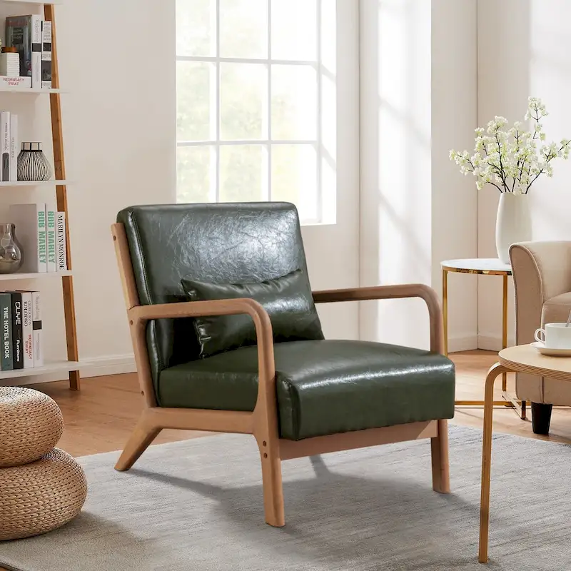 Ebello Modern Solid wood Accent Chair