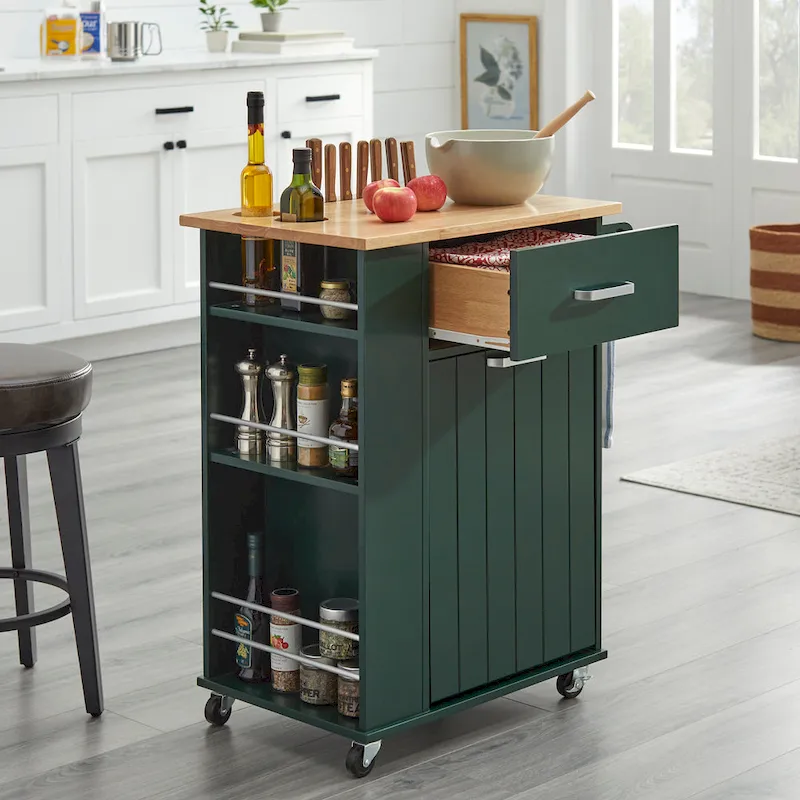 Simple Living Lima Rolling Kitchen Cart