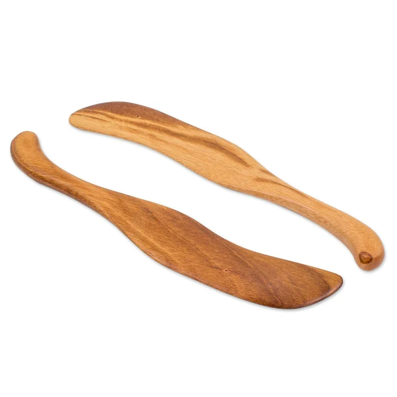Novica Handmade Peten Cooking Wood Spatulas (Pair)