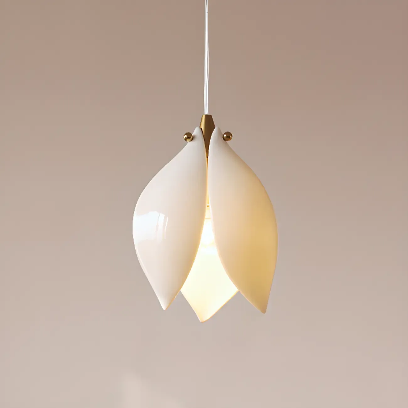 Elegant Ceramic Bud Shape LED Pendant Lamp