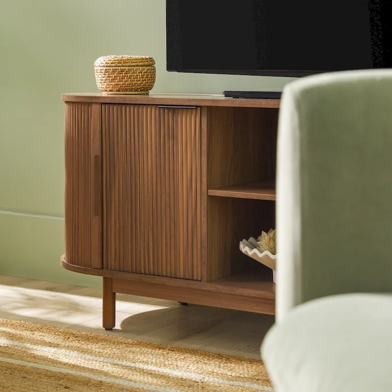 Middlebrook Modern Reeded 60-inch TV Stand with Rounded Edges