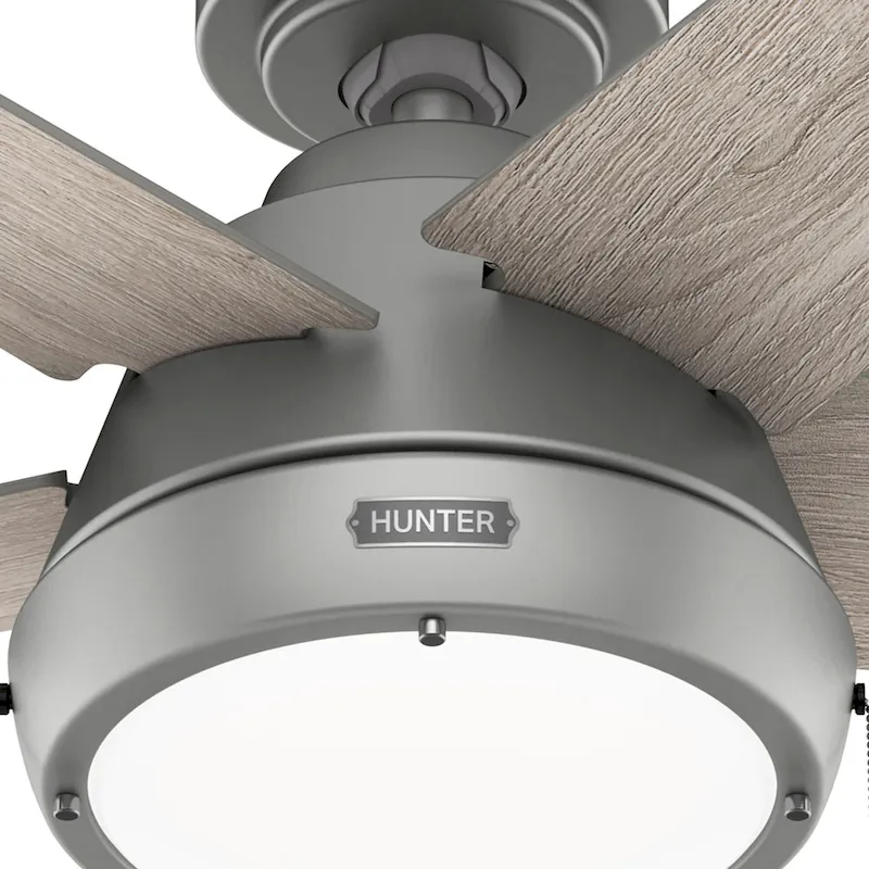 Hunter 44  Burroughs Ceiling Fan with LED Light, Pull Chain