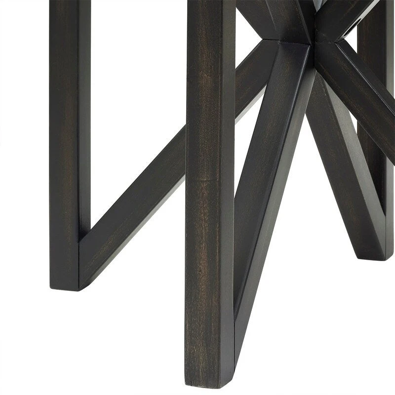 Modern simple glass coffee table, tempered glass coffee table solid wood base round transparent glass top