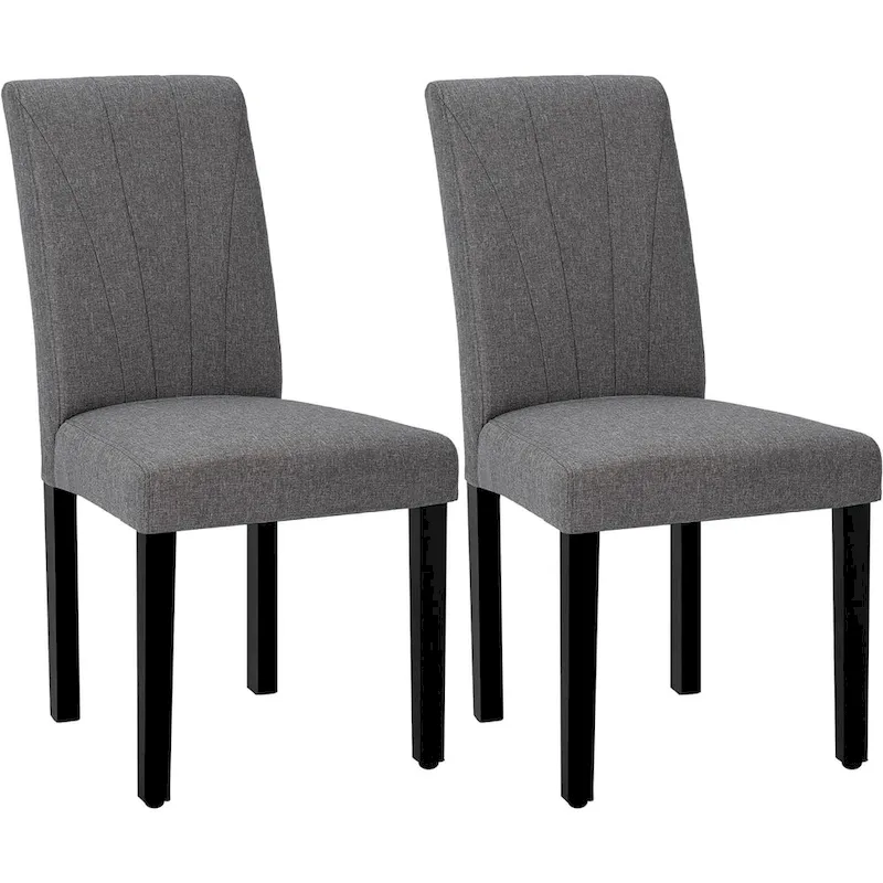VECELO Upholstered Dining Chairs Set of 2 Parson Classic Upholstered Dining Chair,Modern 37 Parson Chairs