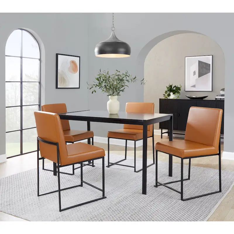 Forrest Black High Back Upholstered Dining Chair