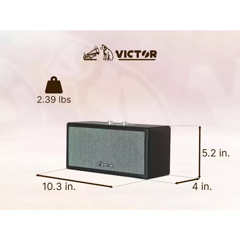 VICTOR Portable Speaker with Bluetooth and Built-in Rechrgable Battery - Parent
