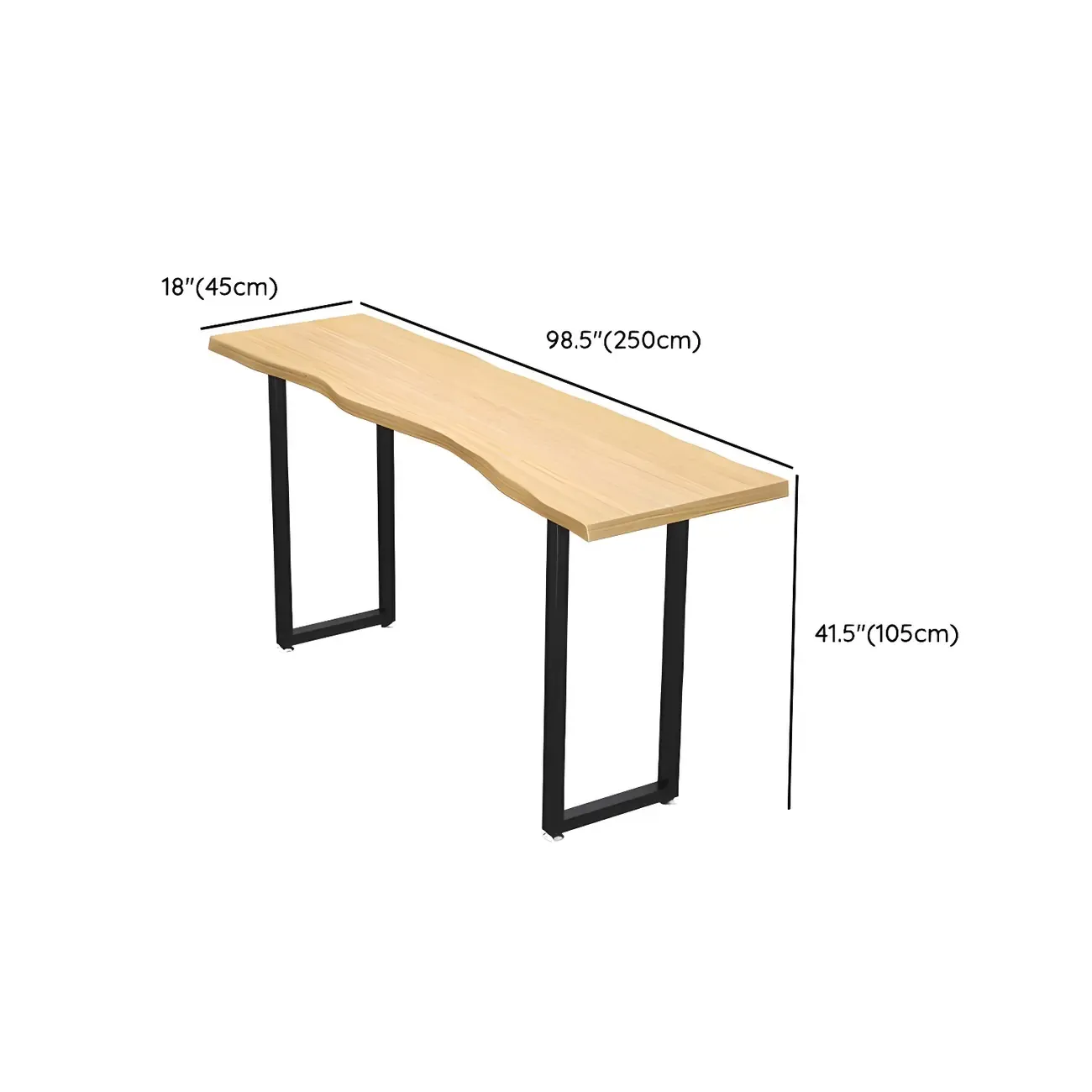 Natural Finish Bar Table Set with Backless Stools