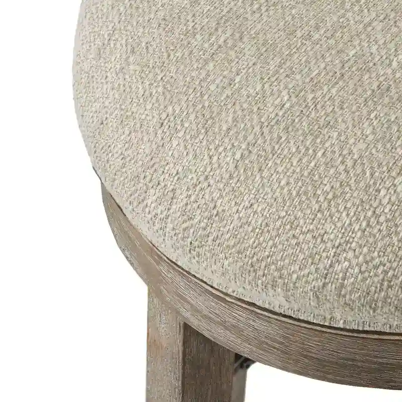 Swivel Counter Stool, Cream/Reclaimed Grey, Counter Height, Single