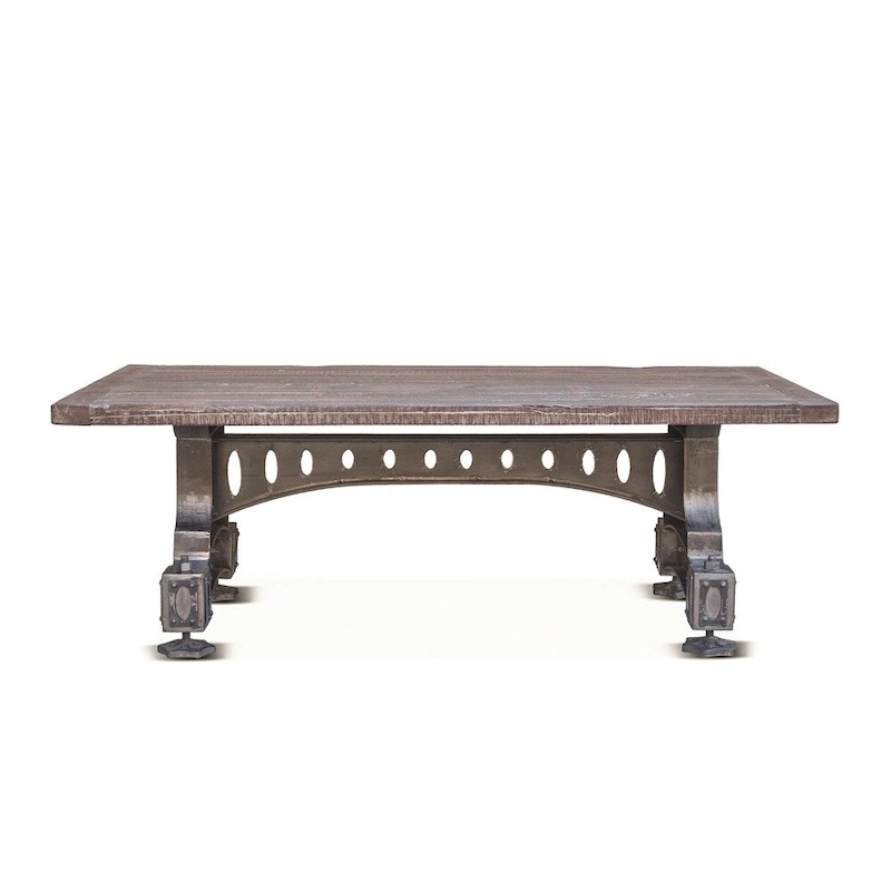 Sterling Cast Iron Table with Reclaimed Teak Top