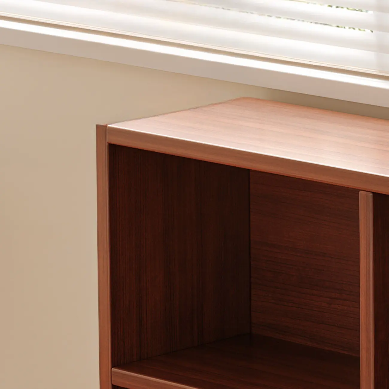 Modern Wooden Compact Bookcase Home Office Shelves