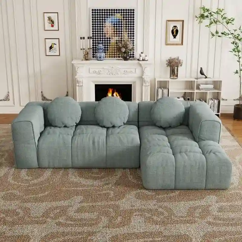 103  L-Shaped Modular Sofa, Free Combination (Left and Right Facing)