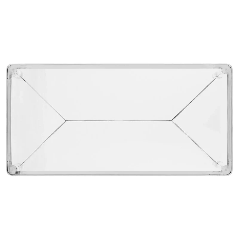 Glass and Acrylic Coffee Table with Chrome Frame - 47