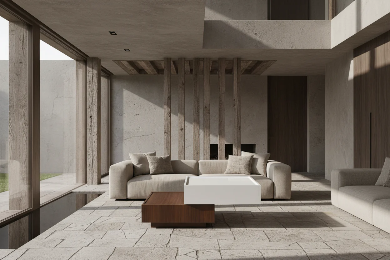 Rotating Coffee Table with 2 Drawers