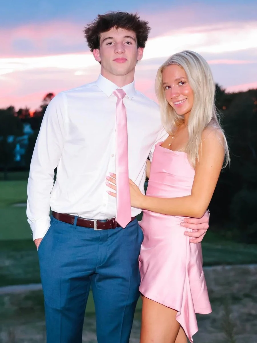 Pink - Strapless Sheath Irregular Hem Satin Short Homecoming & Cocktail Dress