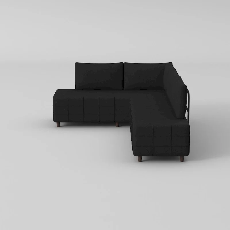 Sagopa Modern Metal Frame with Foam Seat Sectional Sofa