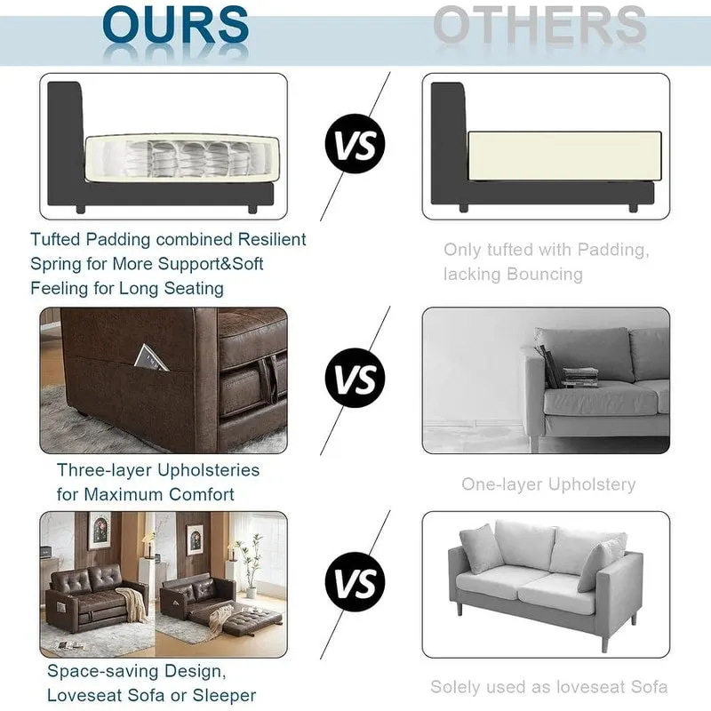 VINGLI Loveseat Sleeper