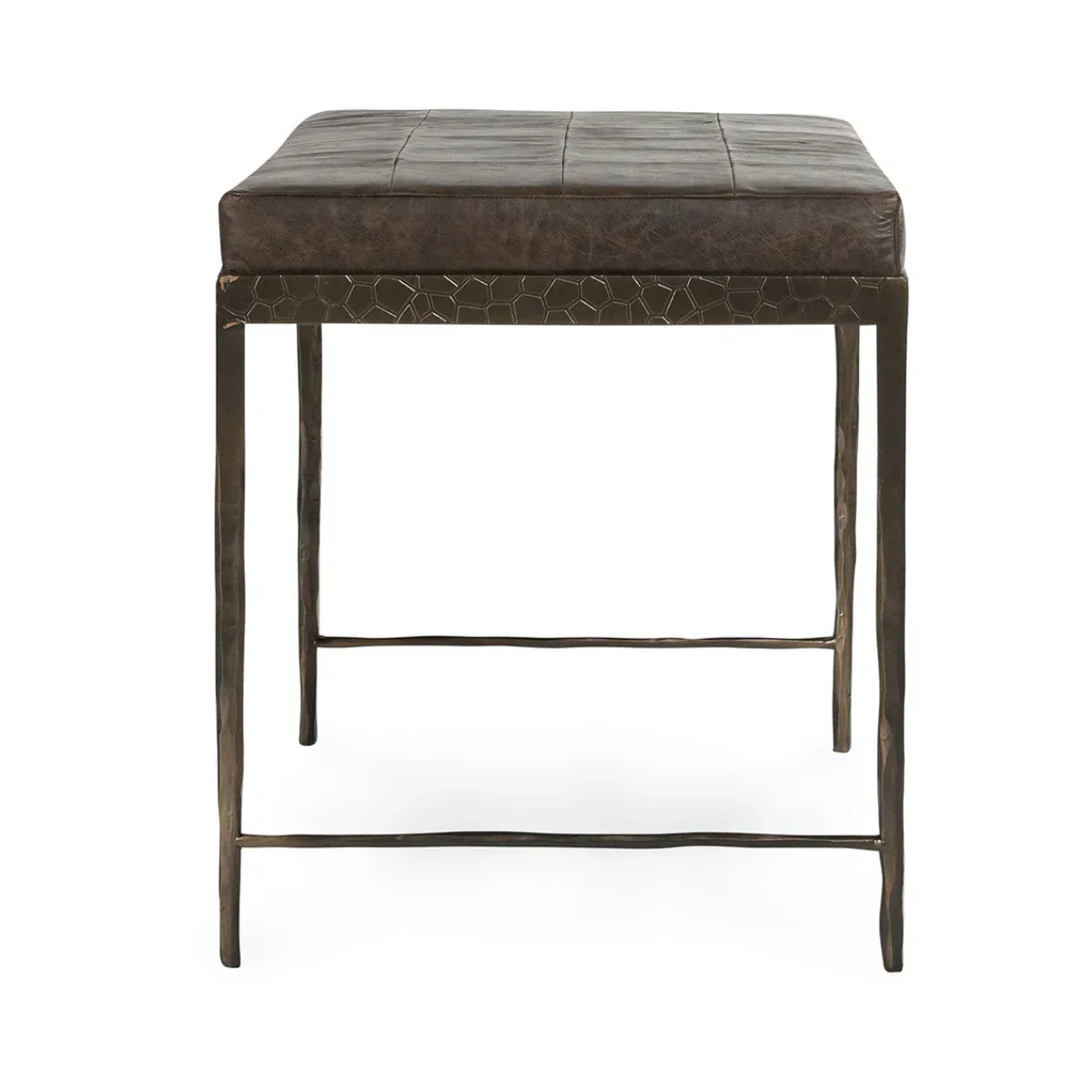 Malo Leather Bench - Cocoa Brown