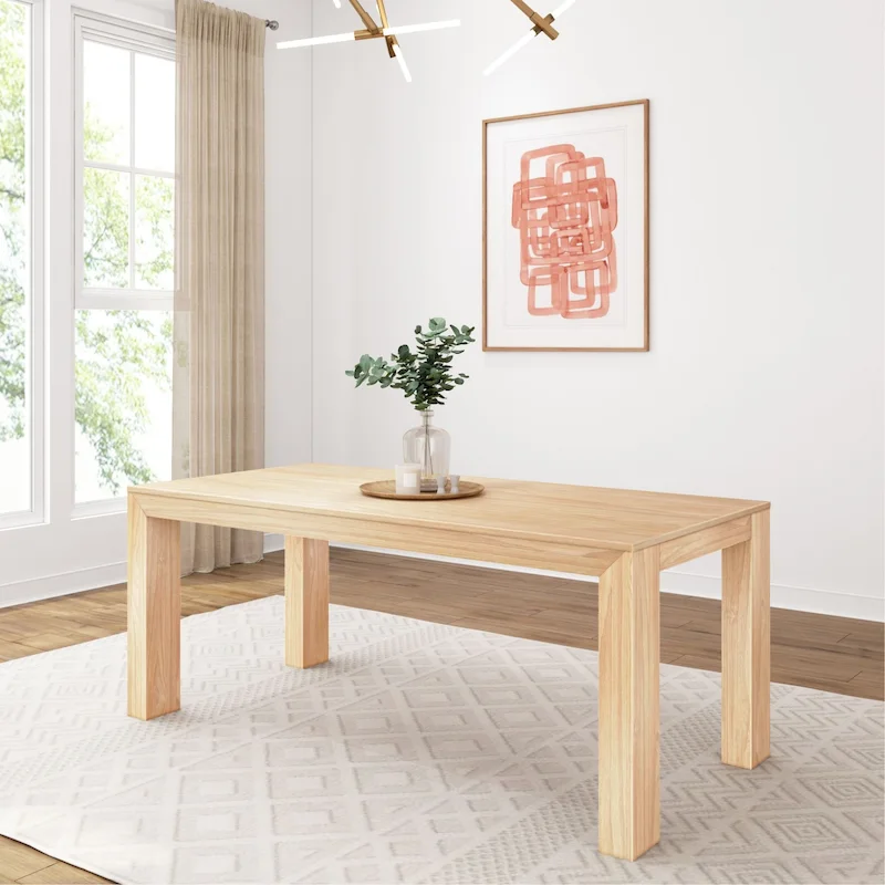 Plank and Beam Rectangular Modern Dining Table - 72