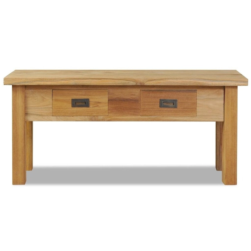 vidaXL Hall Bench Solid Teak 35.4 x11.8 x15.7