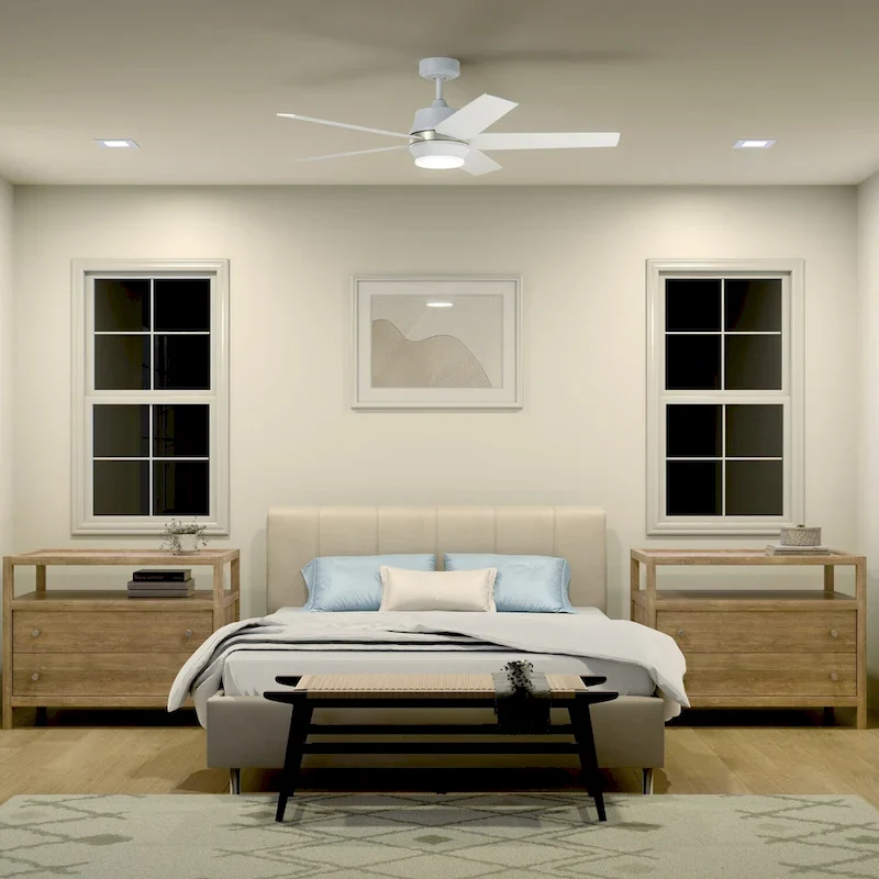 Kichler Maeve 52 inch LED Ceiling Fan Matte White with Matte White Blades