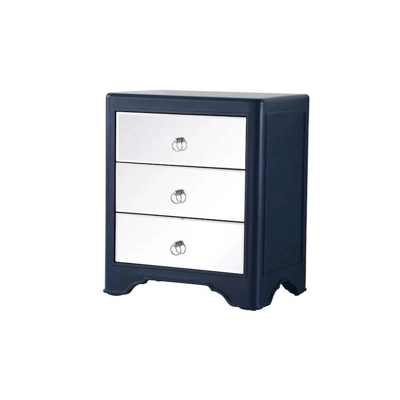 3-Drawer Mirrored Accent Chest