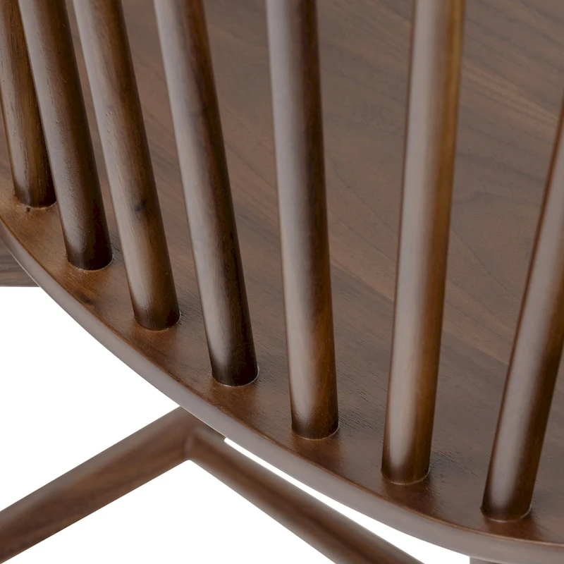 Poly & Bark Ligna Dining Chair - Spindled Bark with Solid Wood Frame