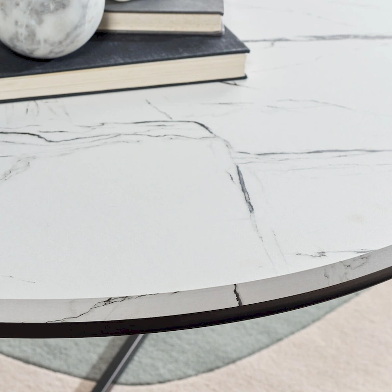 SAFAVIEH Alverda Marble Coffee Table - 35  W x 35  D x 19  H - 35Wx35Dx19H