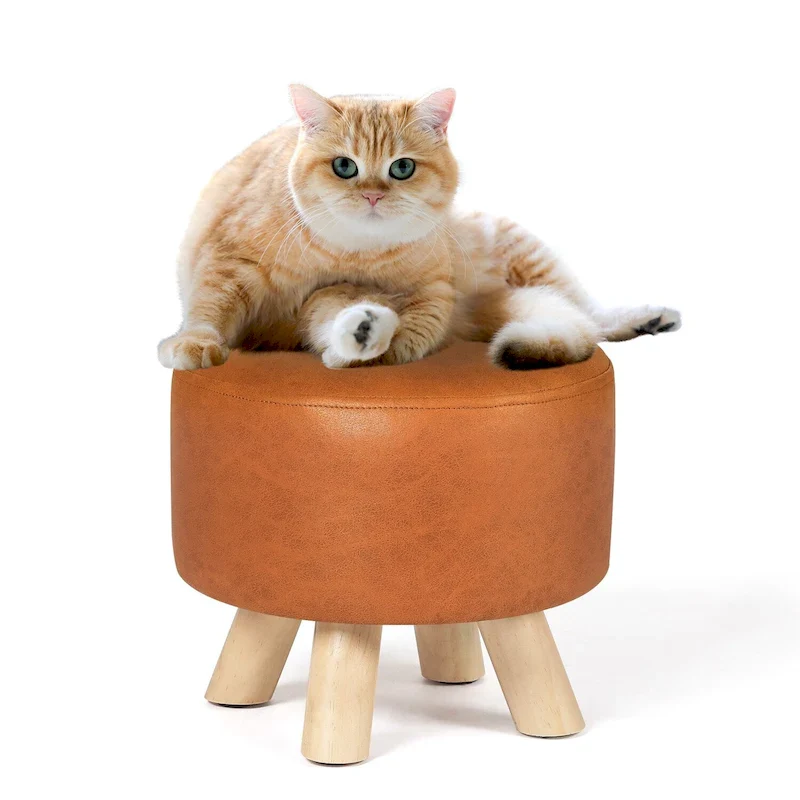 Adeco Foot Rest Ottoman Pet Stool