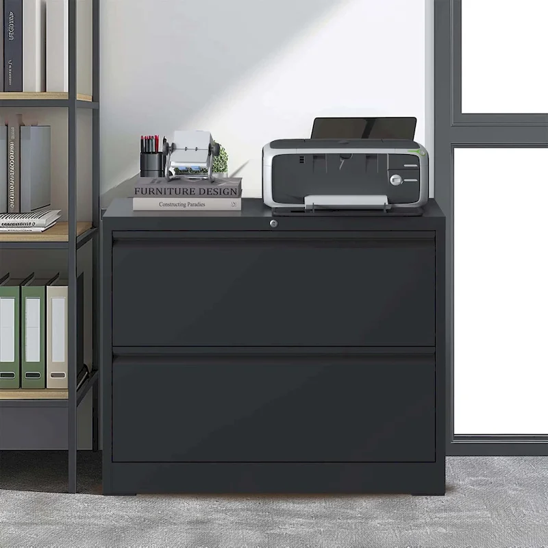 2-Drawer Metal Filing Cabinet with Lock for Home Office