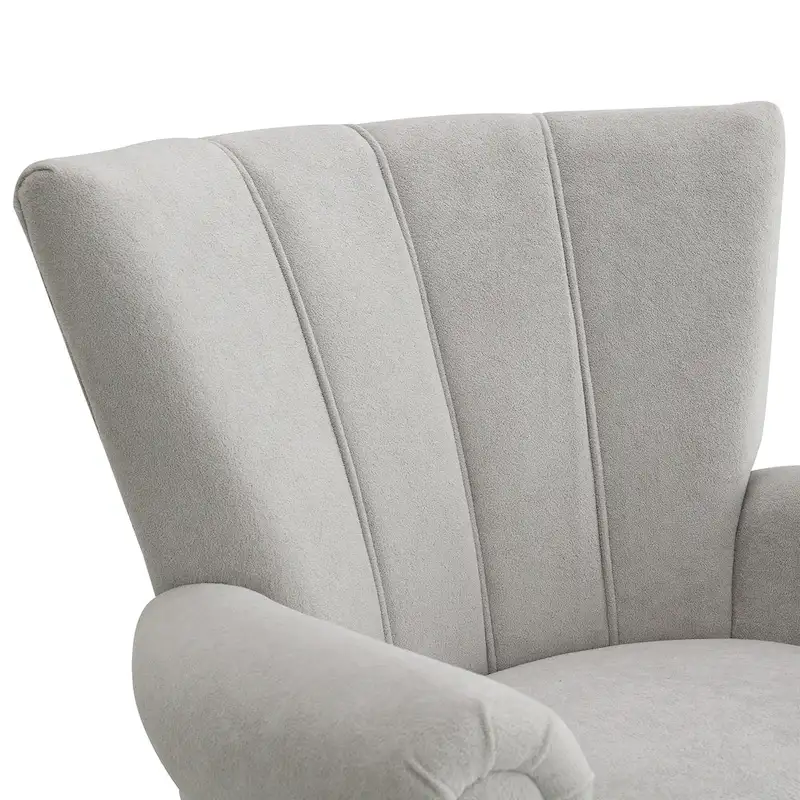 29 Upholstered Arm Chair with High-Density Foam and Channel Back