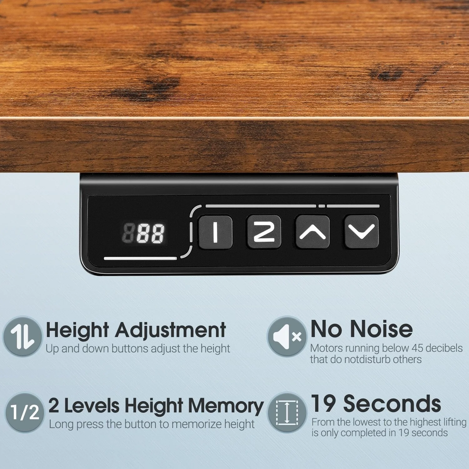 Homall Electric Height Adjustable Standing Office Desk