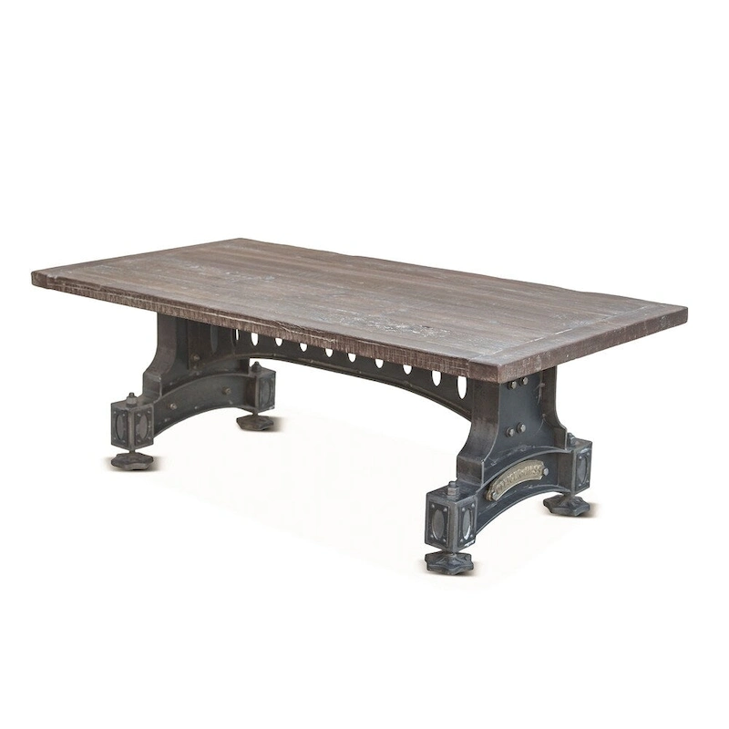 Sterling Cast Iron Table with Reclaimed Teak Top