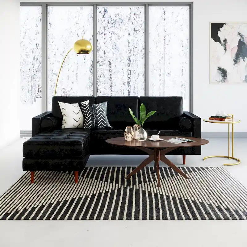 Cambridge Velvet Reversible Sectional