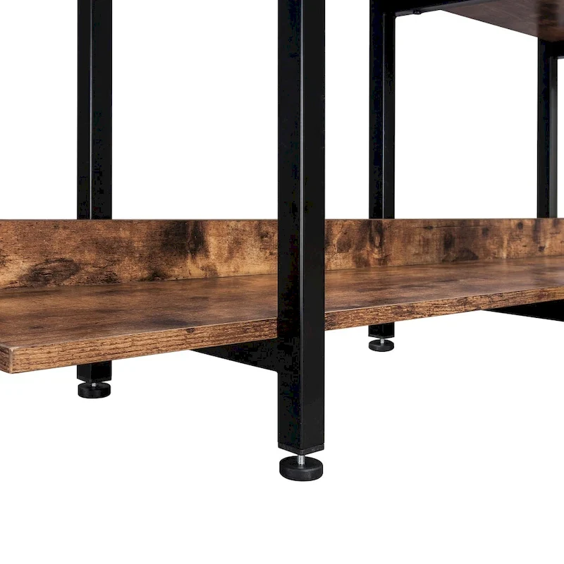 5 Tier Bookcase Home Office Open Bookshelf