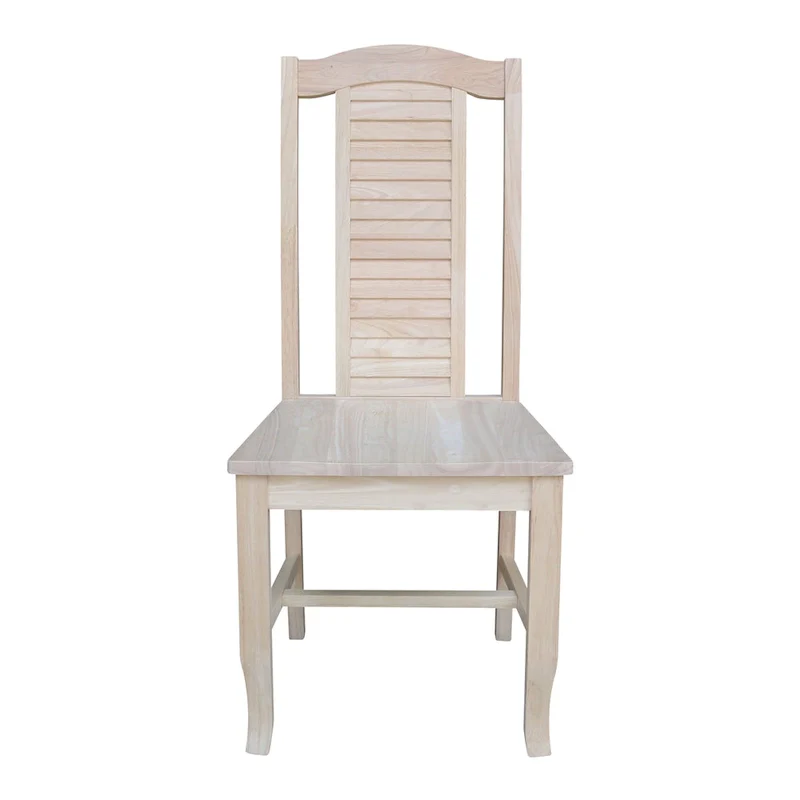 Solid Wood Seaside Dining Chairs - Set of Two