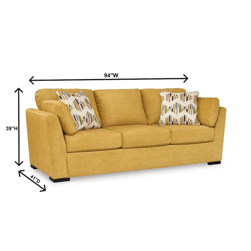 Roundhill Furniture Clareen 3-Piece Living Room Set, Sofa Loveseat and Cutler Chair