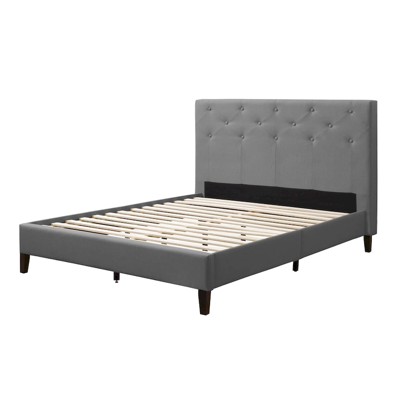 Nova Ridge Upholstered Button-Tufted Bed Frame, Full