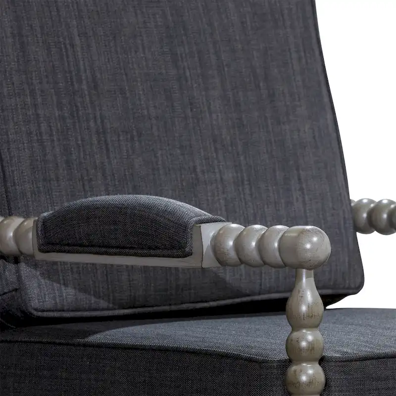 Spindle Fabric Arm Chair