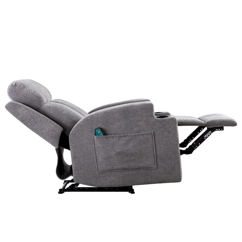 Ebello Massage Recliner Chair with Heat and Vibration Manual Sofa