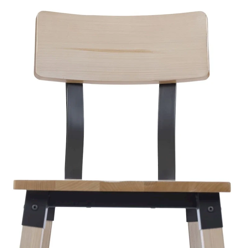 4 Pack Commercial Grade Rustic Antique Industrial Style Wood Dining Chair