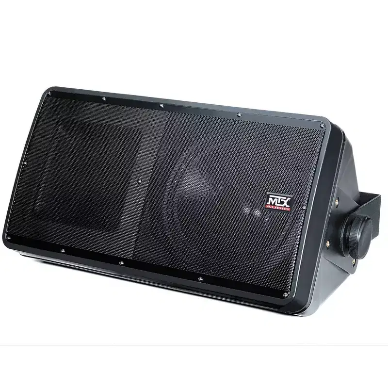 MTX Audio AW82-B 8 Inch 2-Way All-Weather Outdoor Speaker, Wall Mount, Black