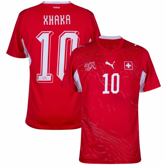 Switzerland Home Xhaka 10 Jersey 2026-2027