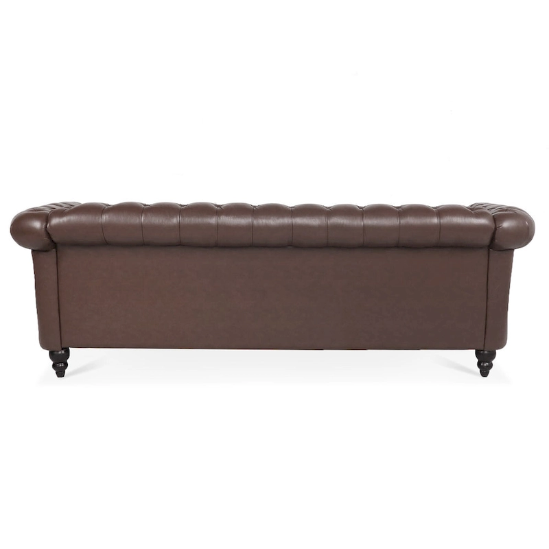 Naro Mid-Century 84 Modern 3 Seater Chesterfield Sofa Couches by Christopher Knight Home