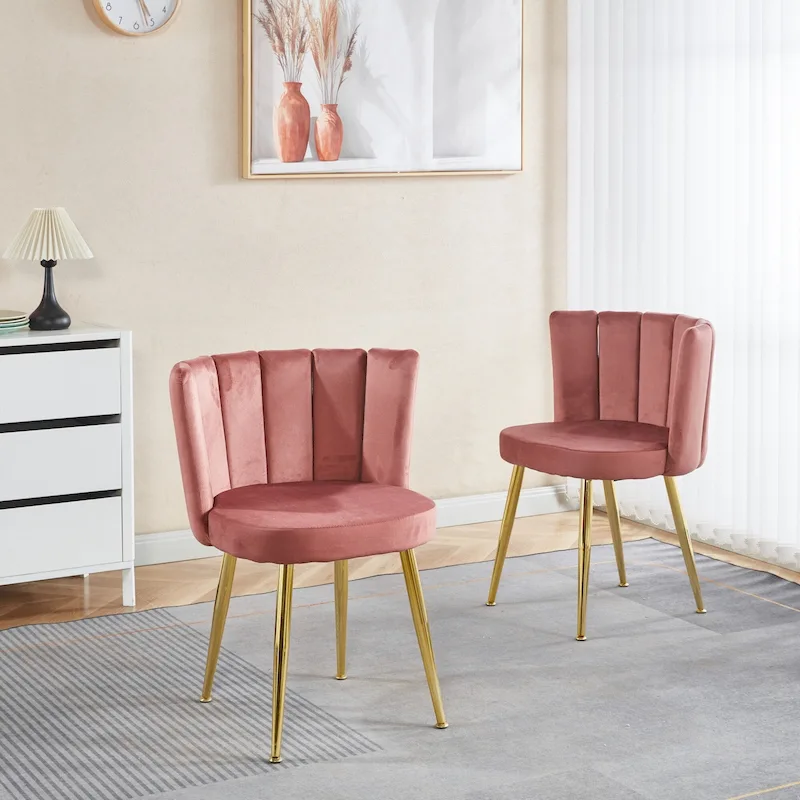 Pink / Short Fur Accent Chair / Single Seat
