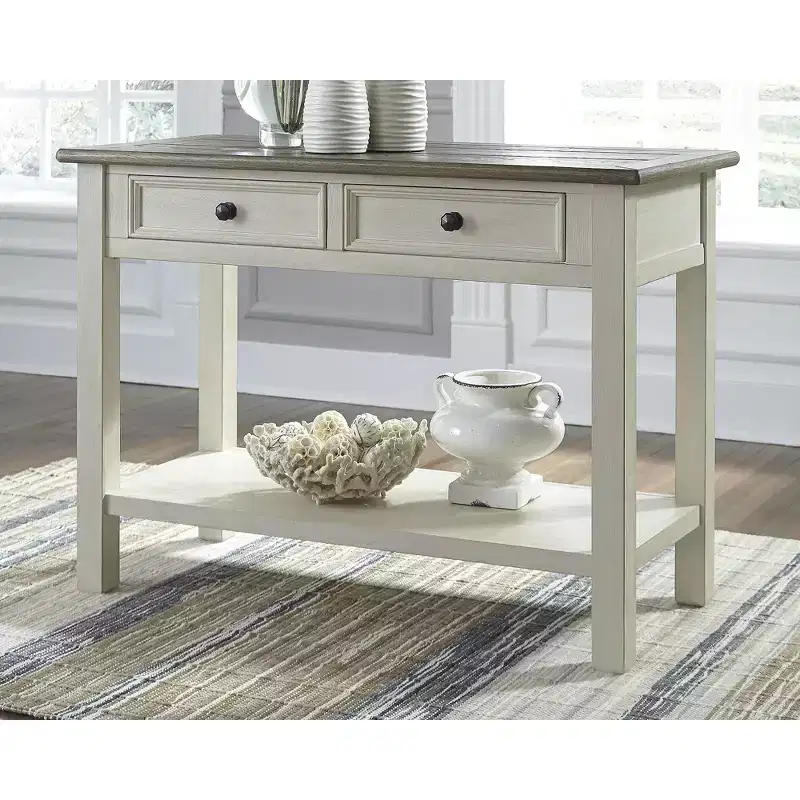 Signature Design by Ashley Casual Bolanburg Sofa/Console Table Two-tone