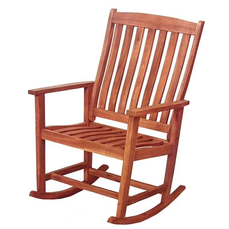 41  Acacia Wood Outdoor Patio Rocking Chair