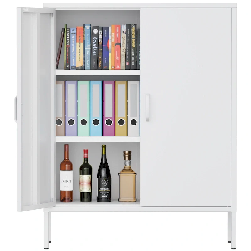40-Inch Metal Storage Cabinet with 2 Doors